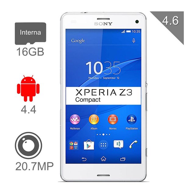 Smartphone Sony Xperia Z3 Compact 16 GB Blanco