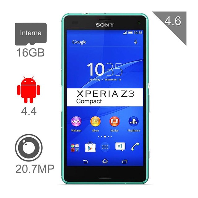 Smartphone Sony Xperia Z3 Compact 16 GB Verde