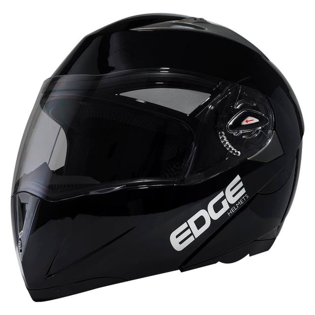 Casco Abatible Edge Jet Mediano Negro