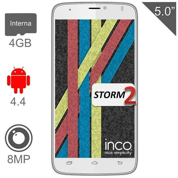 Smartphone Inco Storm 2 4 GB Blanco