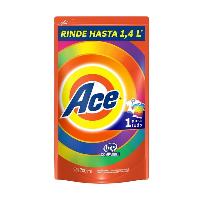 Detergente líquido Ace 1 para todo 700 ml