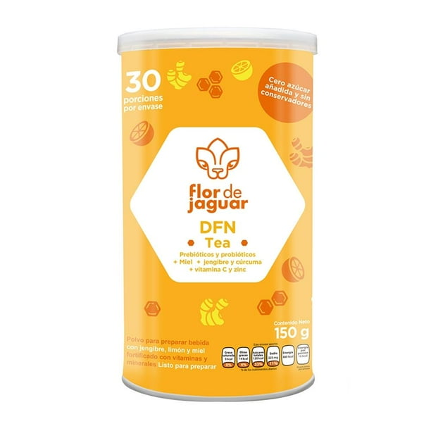 Polvo para Té Flor de Jaguar DFN Sabor Jengibre 150 g