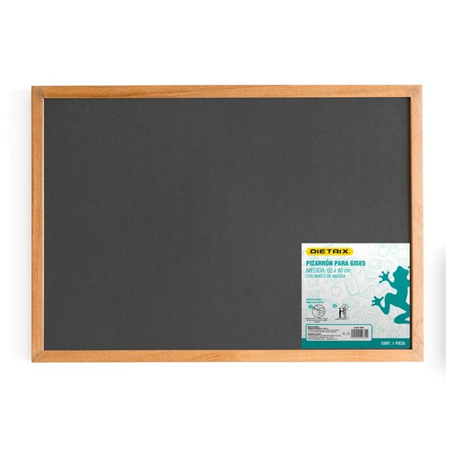 Pizarron Dietrix Negro Marco De Madera 60X40