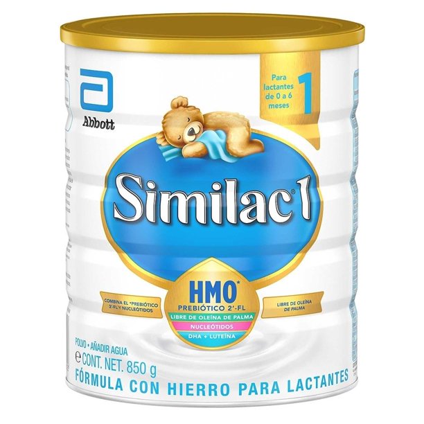 Fórmula para lactantes Similac etapa 1 de 0 a 6 meses sabor natural 850 g