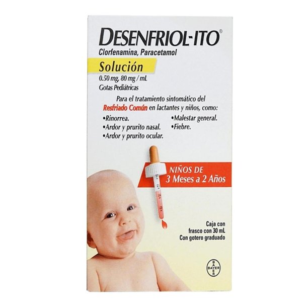 Antigripal Desenfriol-Ito solución, gotas pediátricas, de 3 meses a 2 años 30 ml