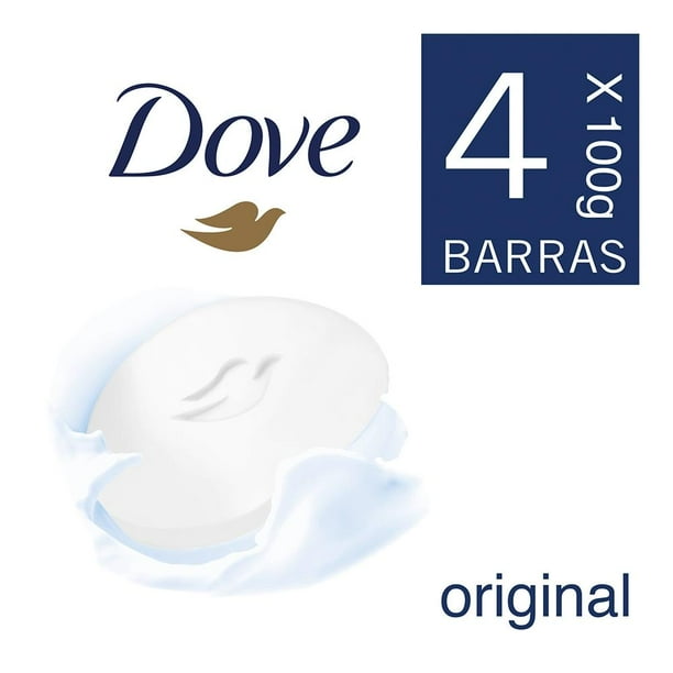 Jabón de tocador Dove original 4 barras de 100 g c/u