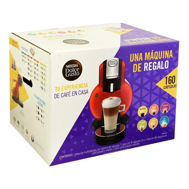 Cafetera Nescafé Dolce Gusto con 160 cápsulas roja 1 pza