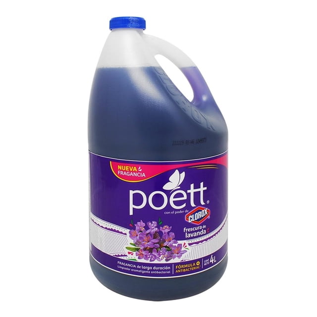 Limpiador líquido Poett Clorox desinfectante frescura de lavanda 4 l