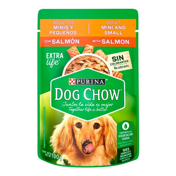 Alimento para perro Dog Chow adulto razas pequeñas sabor salmón 100 g