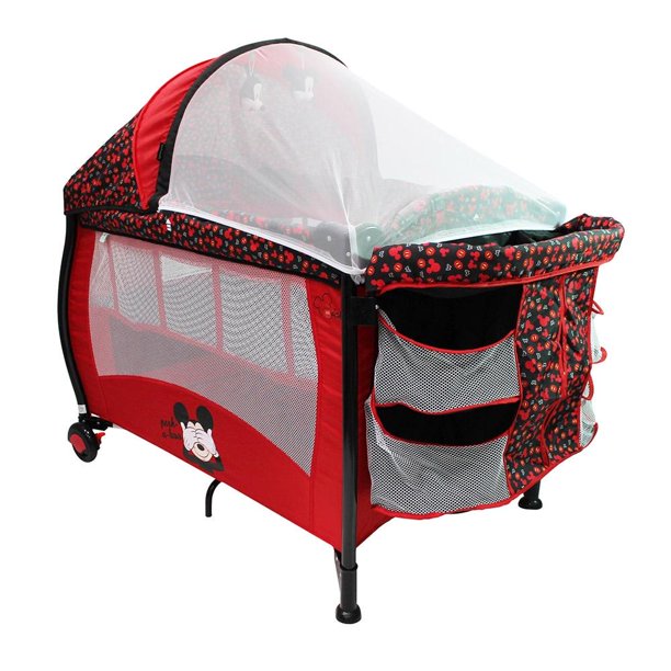 Cuna de Viaje Infanti Disney Mickey Rojo