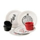thumbnail image 2 of Set SANTA ANITA PIZZA TIME 8 Piezas, Color Blanco, Rojo negro, 2 of 4