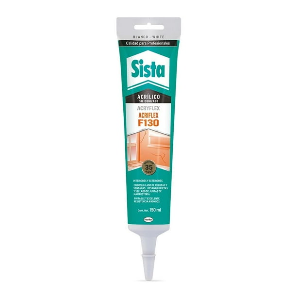 Acrílico siliconizado Sista F130 acriflex blanco 150 ml