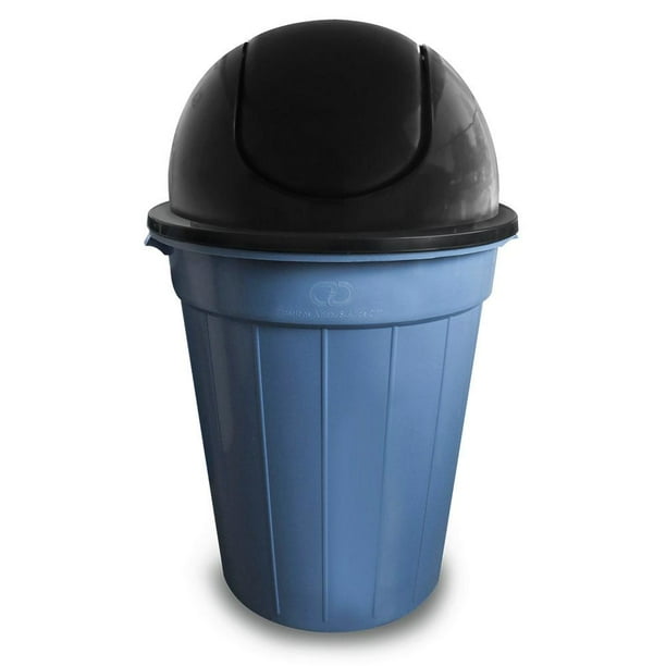 Bote De Ropa Azul Bote para Basura Alica con Tapa Balancín Azul 60Lt | Bodega Aurrera en ...