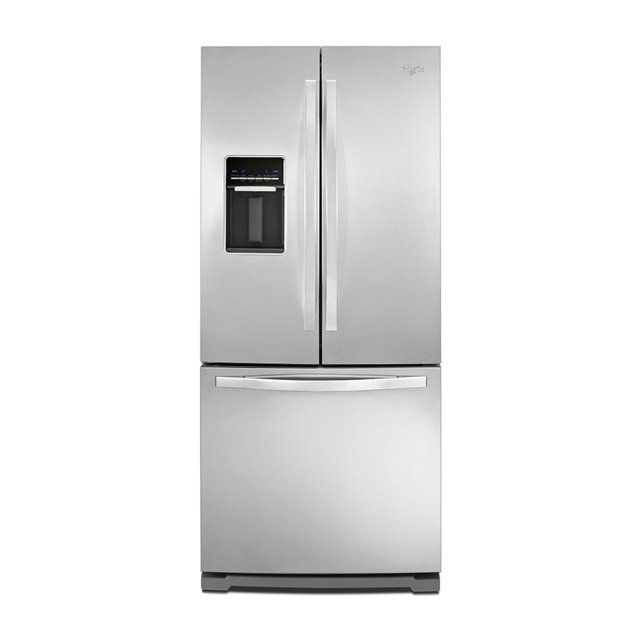 Refrigerador 20 Pies Whirlpool con Despachador Acero Inox