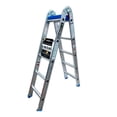 thumbnail image 1 of Escalera de aluminio Escalumex 2 Posiciones. Recta y tijera. Altura máxima 3.20 m, 1 of 4