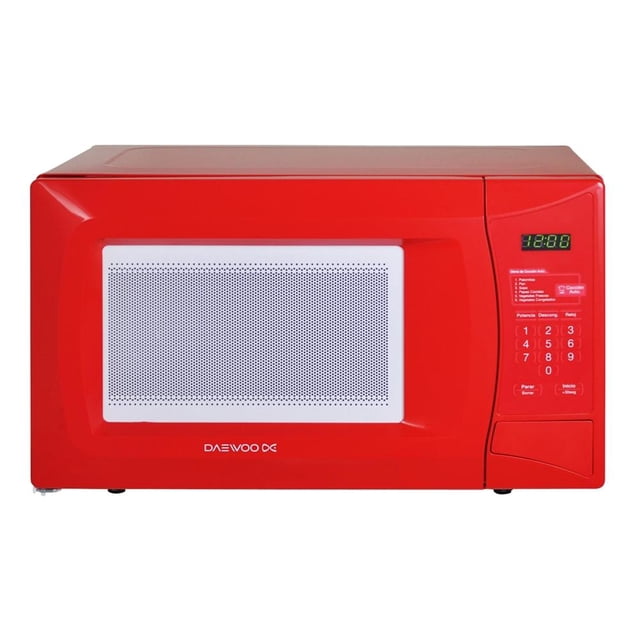 Horno de Microondas Daewoo 0.6 Pies Cúbicos Rojo