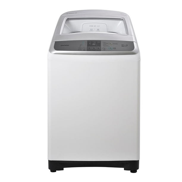 Lavadora Daewoo 18 kg Duotono Blanca y Silver