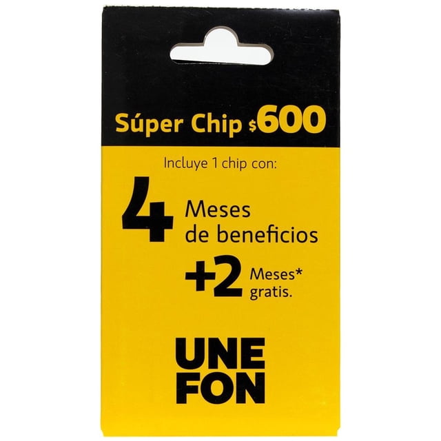 Chip Unefon 4 Meses de Beneficios
