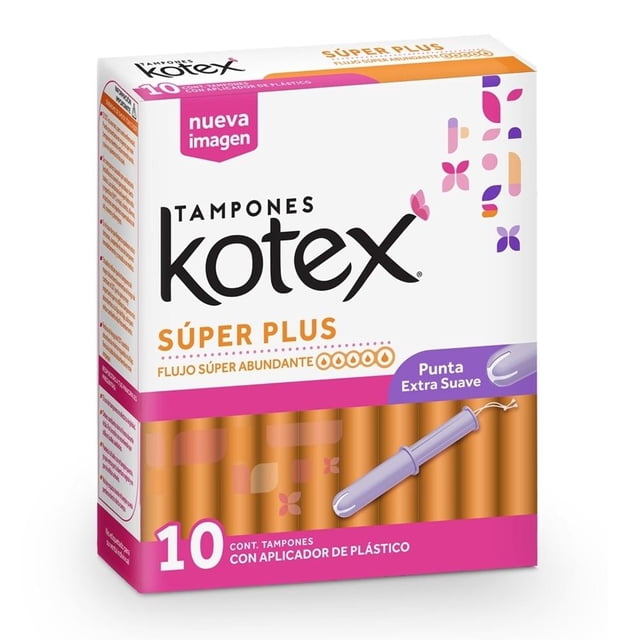 Tampones Kotex súper plus 10 pzas
