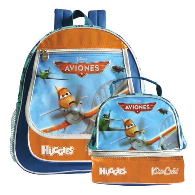 Set de Mochila y Lonchera Huggies Aviones