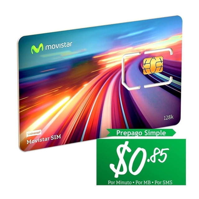 SIM Universal Movistar Prepago Simple Movistar