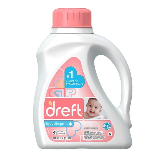 Detergente Líquido Dreft Hipoalergénico 1.47 Litros