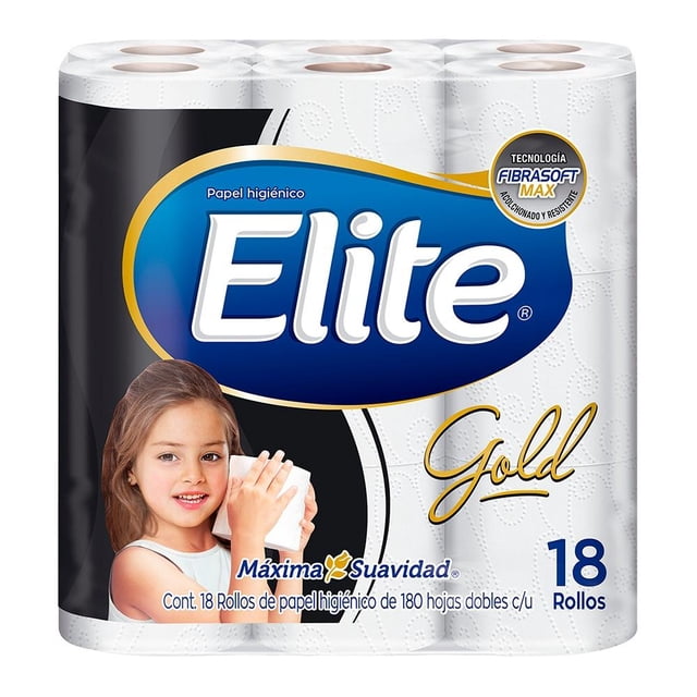 Papel higiénico Elite gold 18 rollos 180 hojas dobles