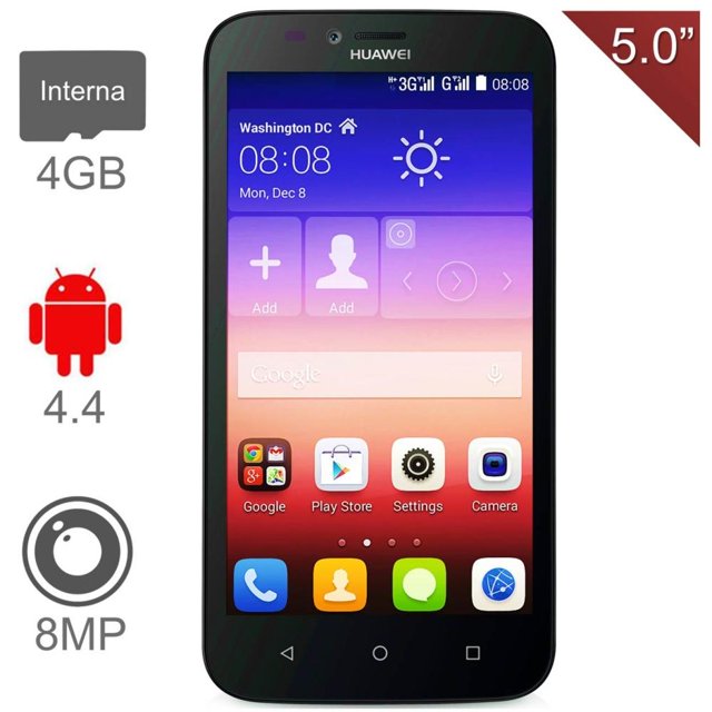 Smartphone Huawei Ascend Y625 Negro 3G Virgin Mobile