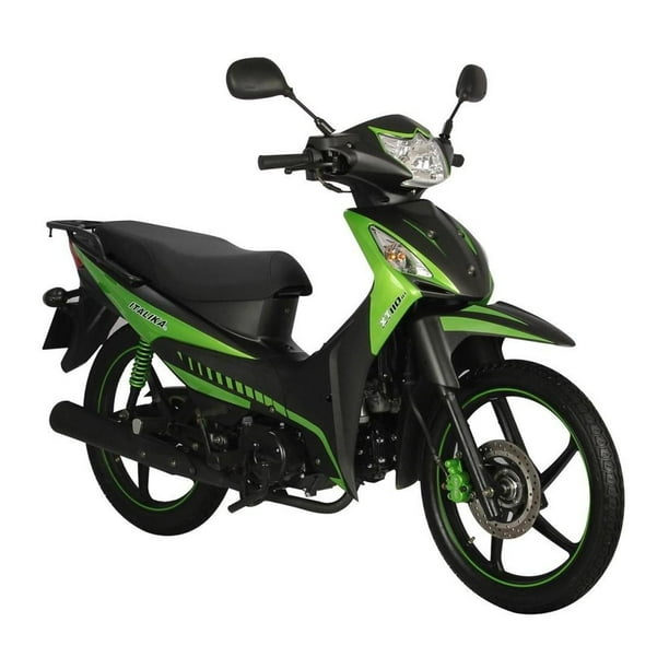 Motocicleta Italika XT 110 RT Negro con Verde 2017