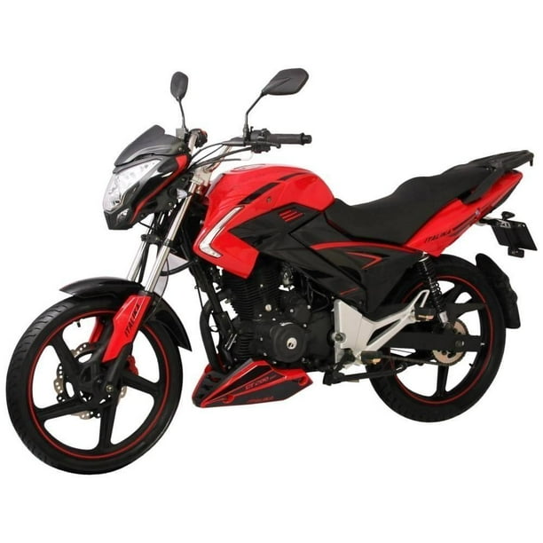 Motocicleta Italika DT 200cc Sport Roja con Negro 2020