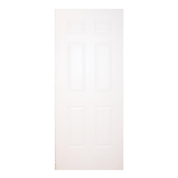 Puerta Mimsa Panel Clasica de Acero con 6 Paneles Color Arena 85x213