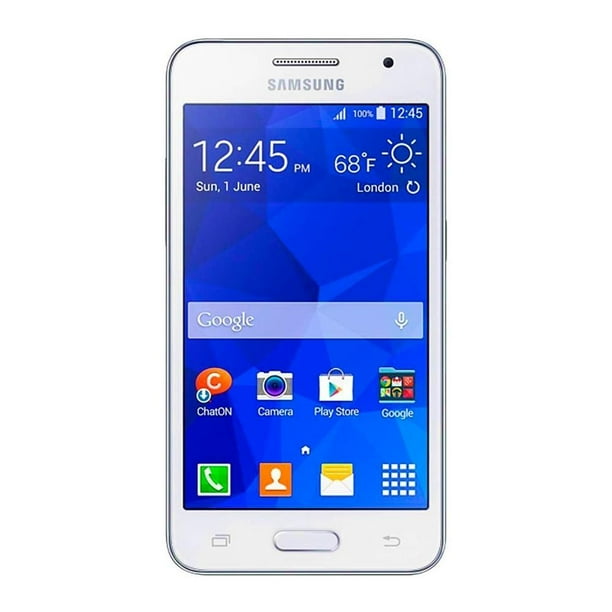 samsung galaxy core blanco en la mano