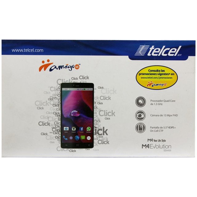 Smartphone M4 Evolution Ss4456 8GB Gris Telcel