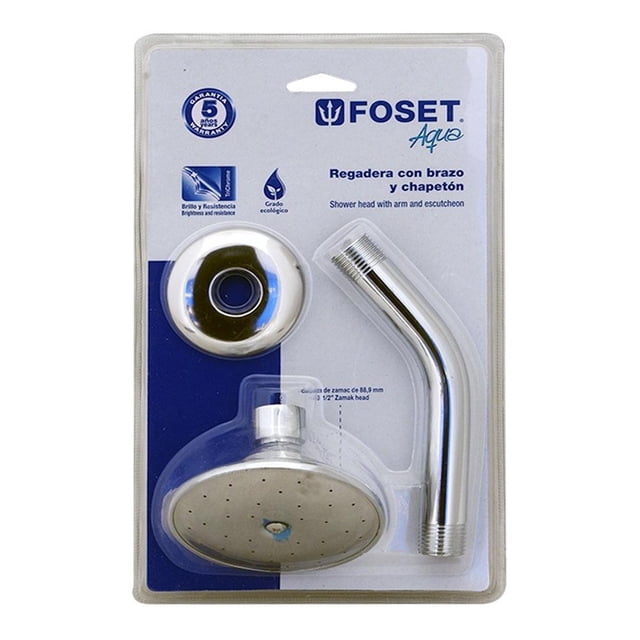 Regadera Foset con Brazo y Chapetón