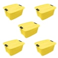 thumbnail image 4 of Caja Organizadora Plastic Trends Miami gorila lock con tapa 19l  Amarillo, 4 of 4