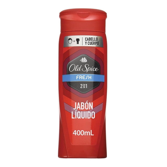 Jabón Old Spice líquido para cabeza y cuerpo fresh 2 en 1 400 ml