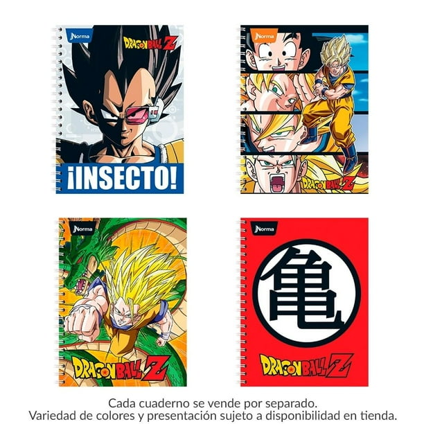 Cuaderno profesional Norma Dragon Ball Z varios modelos cuadro grande 100 hojas 1 pza