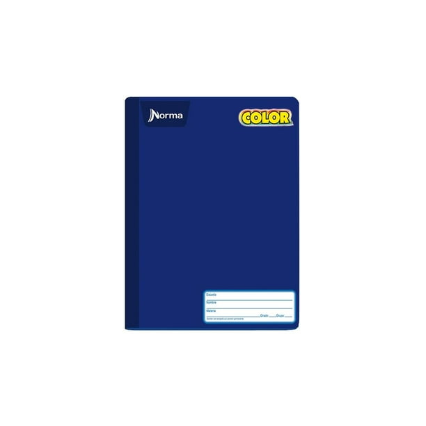 Cuaderno Norma Color 360 Rayas 100 Hojas Azul