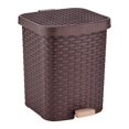 thumbnail image 1 of Bote de Basura Hometrends Ratán con Pedal Café, 1 of 4