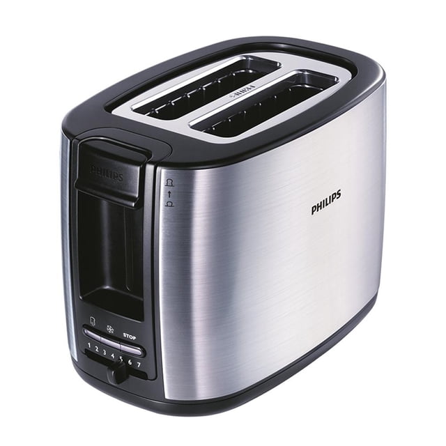 Tostador Philips Metal Pulido con Negro