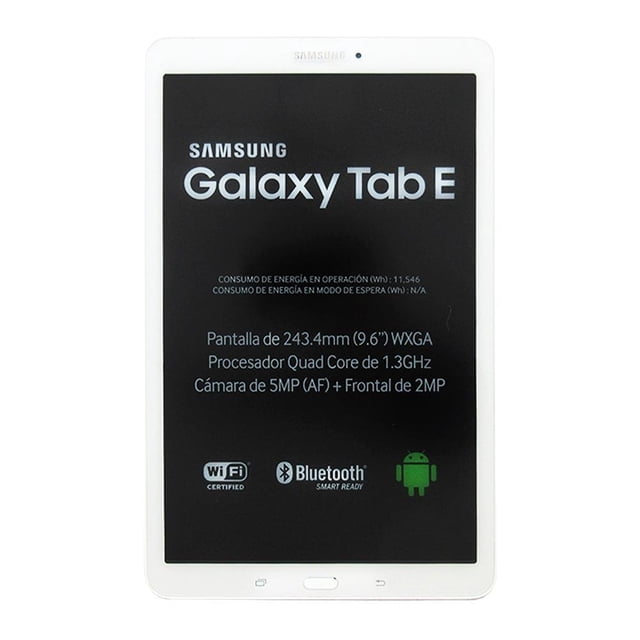 Tablet Samsung Galaxy Tab E 9.6 Pulgadas 8 GB Blanca