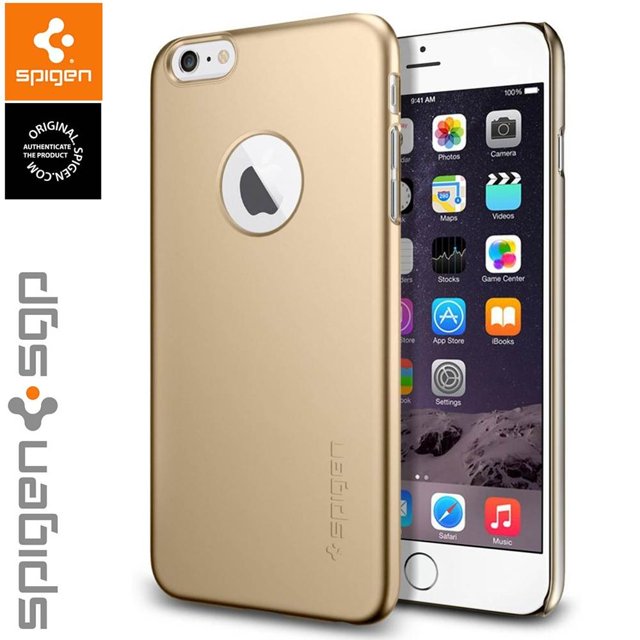 Carcasa Spigen Thin Fit A para iPhone 6 Plus Dorado