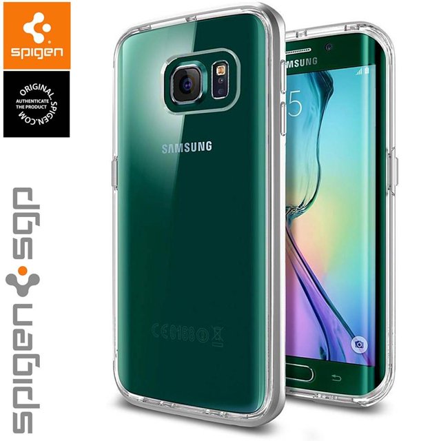 Carcasa Spigen Ultra Hybrid para Galaxy S6 Edge Plateado
