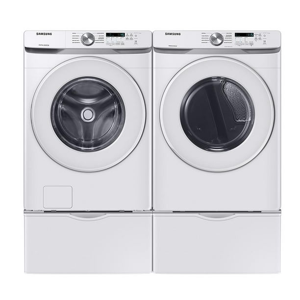 Combo Lavadora 20 Kg y Secadora 24 Kg Samsung Carga Frontal Blanco Tina Diamante