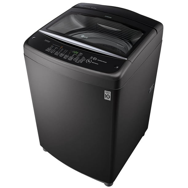 Lavadora LG 19 Kg Automática Negra