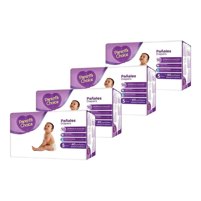 Pañales Parents Choice Etapa 5 Unisex 160 Piezas
