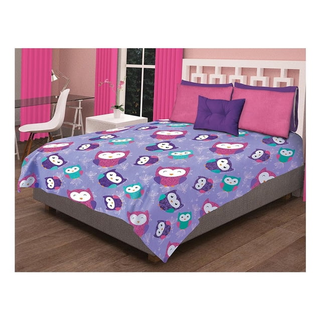 Cobertor Ligero Selene Luna Violeta Matrimonial