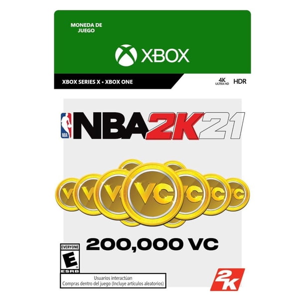 NBA 2K21: 200,000 VC Xbox Series X &  Xbox One Código Descargable
