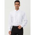 thumbnail image 3 of Lars Amadeus Camisas de vestir de fiesta de graduación con botones y manga larga para S Unique Bargains Camisas, 3 of 6