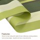 thumbnail image 4 of Individuales Manteles 450x300mm 6uds PVC Mesa Lavable Tejido Individual Mantel, Raya Verde Unique Bargains manteles individuales, 4 of 5